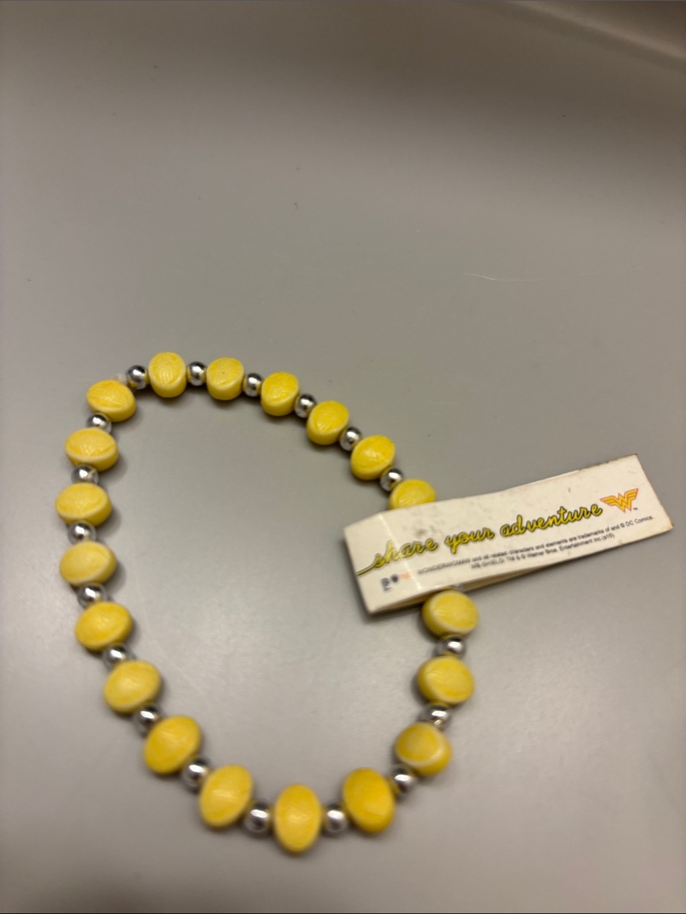 Marvel Yellow Beaded Kids Necklace